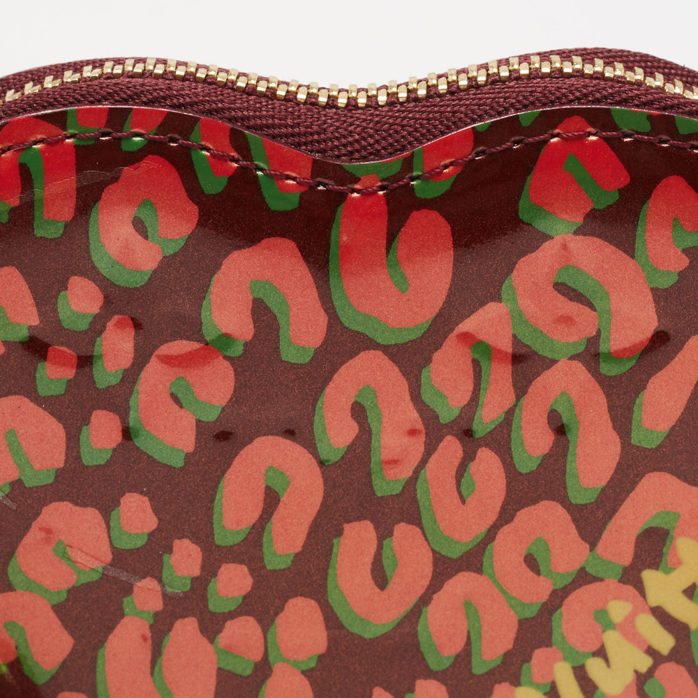 LOUIS VUITTON Vernis Leather Limited Edition Stephen Sprouse Heart Coin Purse - Picture 6 of 9